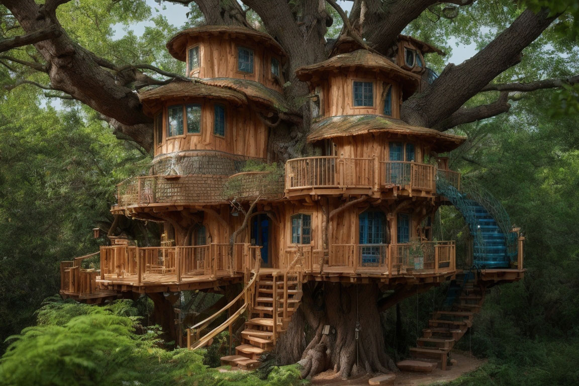 Beautiful AI tree house